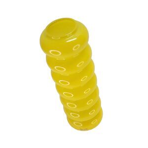 Vtg IKEA Solstrale Anne Nilsson Yellow Bubble Ribbed Vase NWT 11.5" Colorful